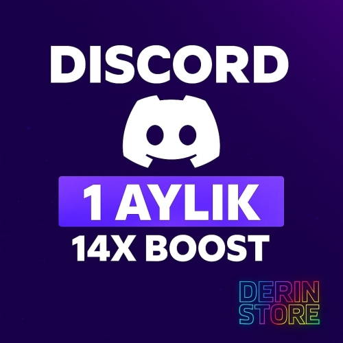  ⭐DİSCORD 1 AYLIK 14X BOOST⭐